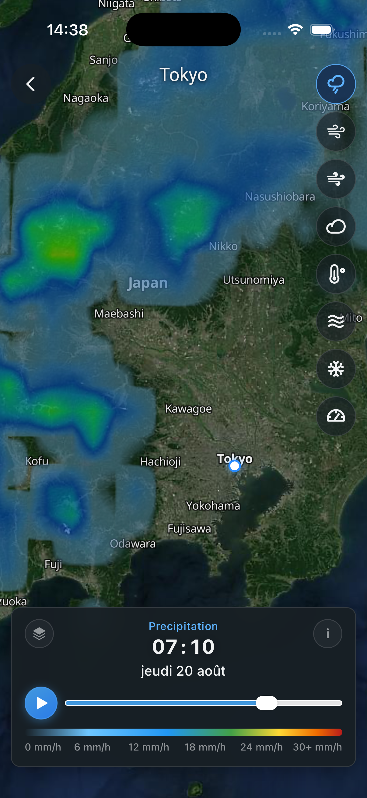 MeteAir — animated weather map